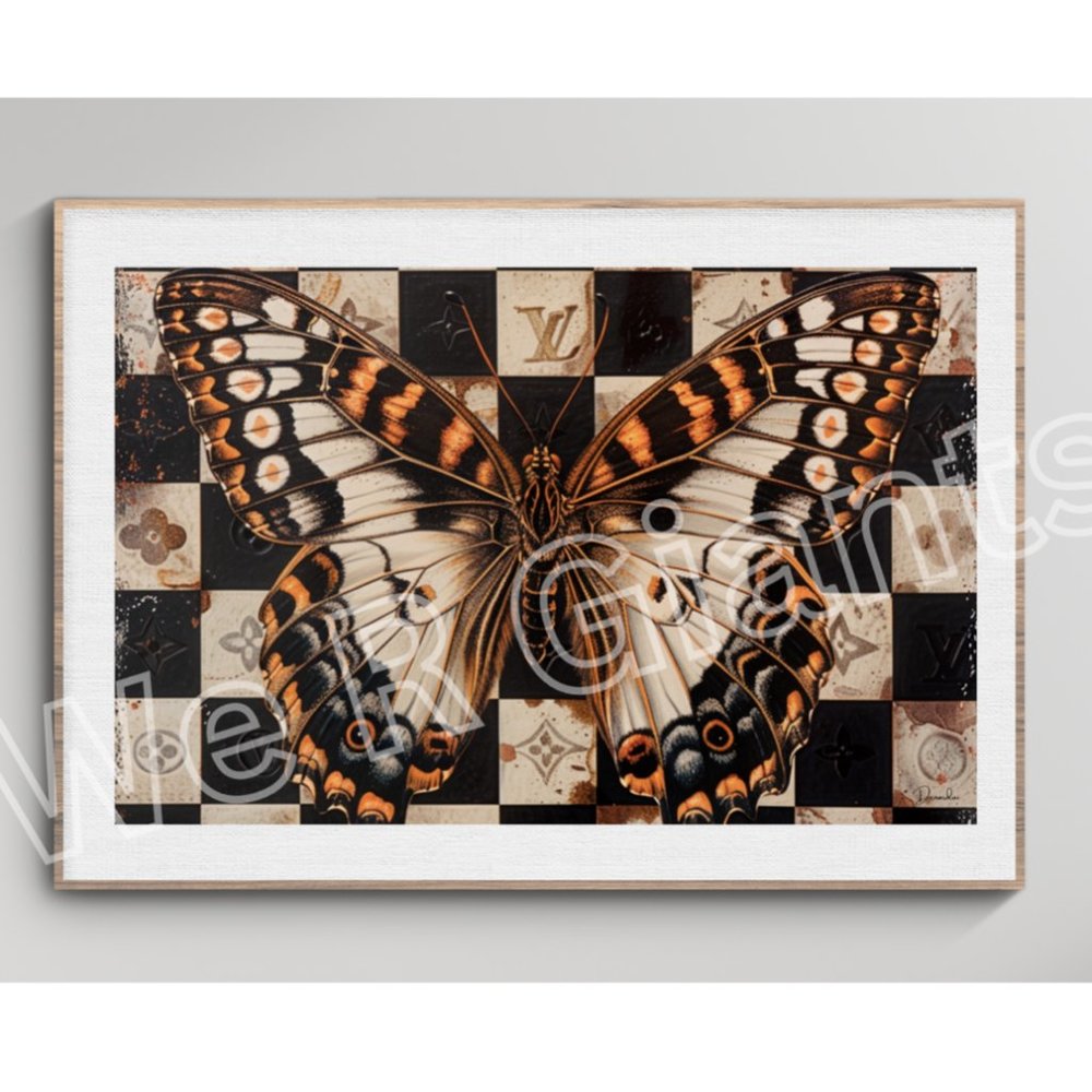 Butterfly Art Print 17x11 Nature Art Print by Denardai